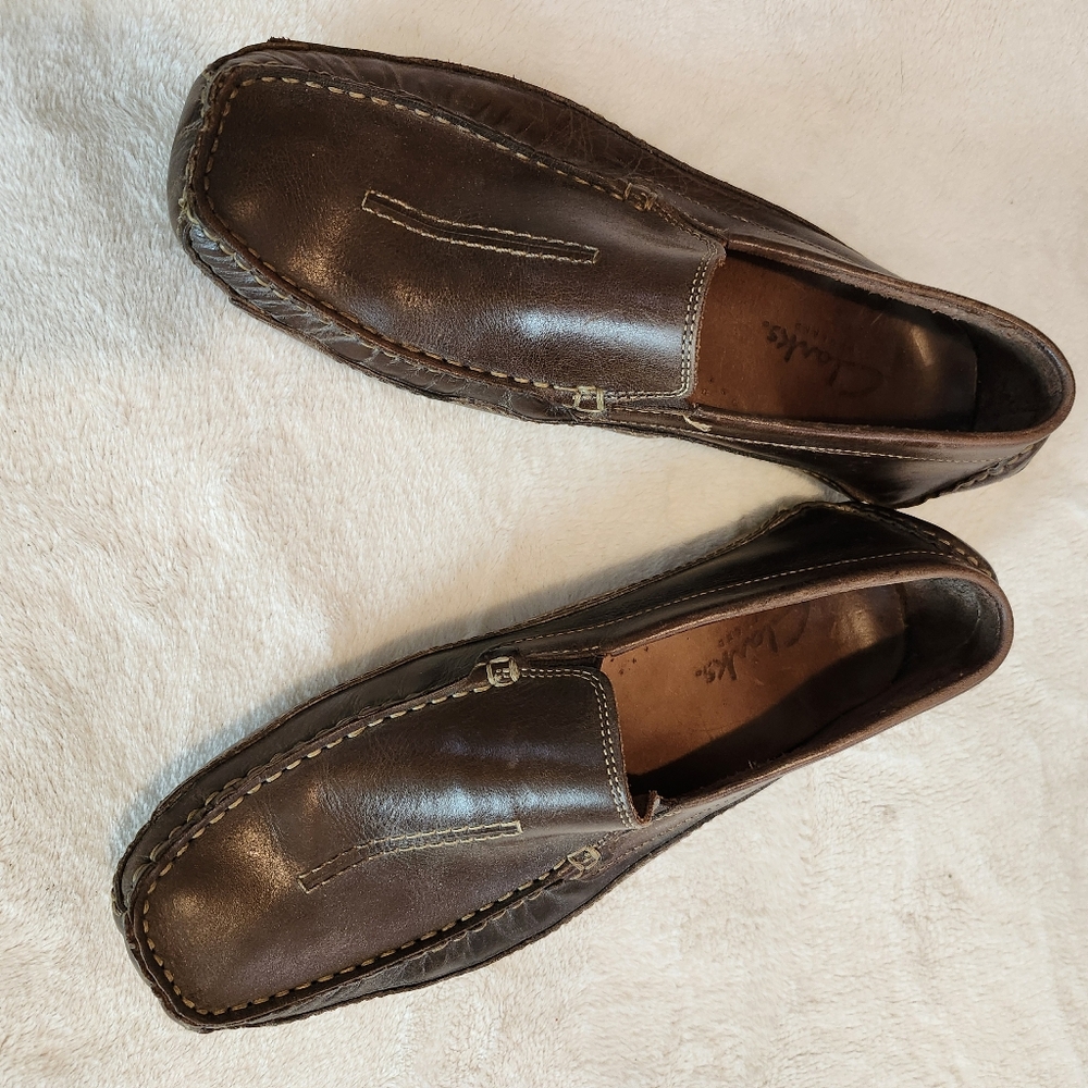 Men's Leather English Driving Loafers in Size 10M